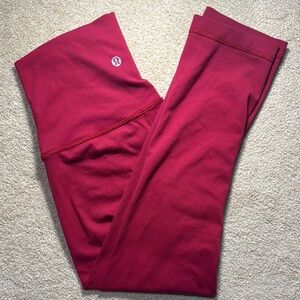 Lululemon Red Yoga Pants